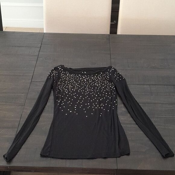A/X XS LONG sleeve good condition size extra small gold rhinestone detail - Picture 2 of 4